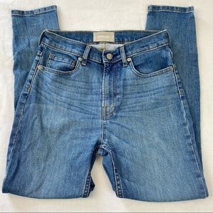 Womens Everlane High Rise Skinny Denim Light Wash 27 Ankle